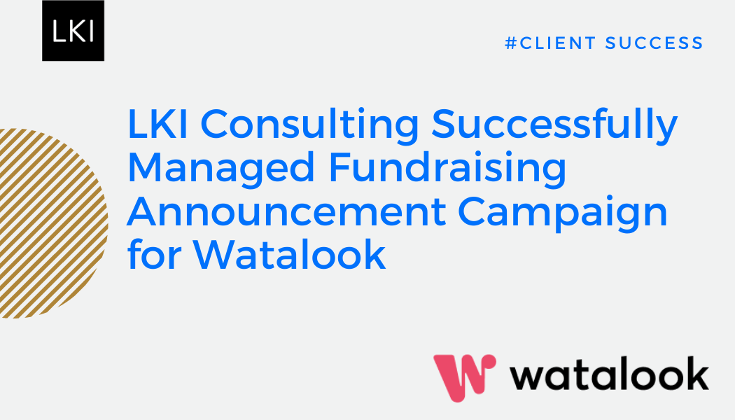 Success story: Fundraising announcement PR for Watalook