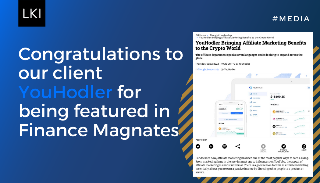Congratulations to our client YouHodler for being featured in Finance Magnates!