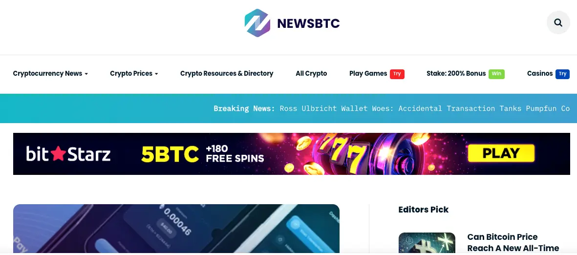 Cryptocurrency blogpost- NEWSBTC