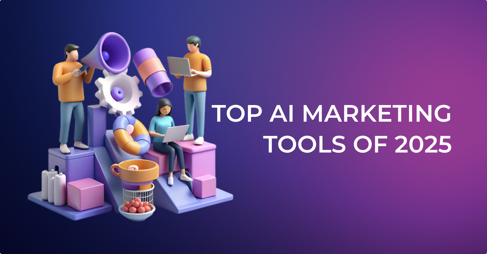 poster of article on top ai marketing tools for 2025