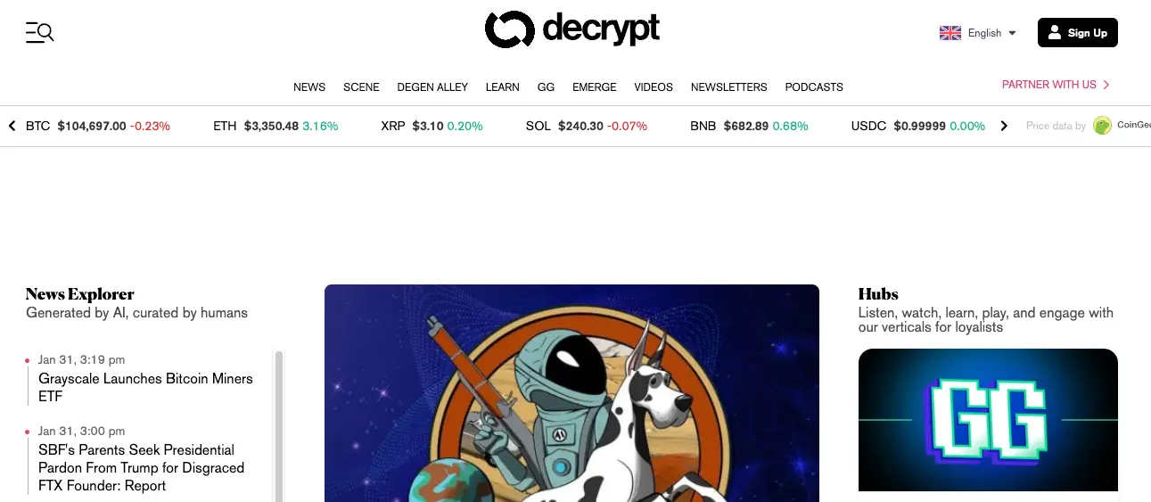 decrypt -Crypto news and blogpost