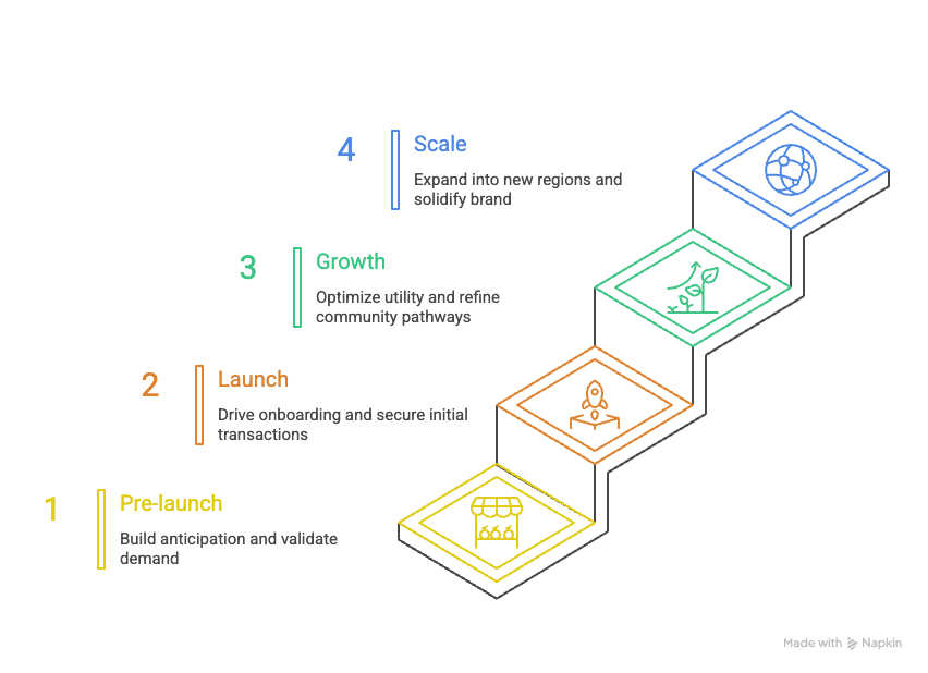 Web3 marketing stages